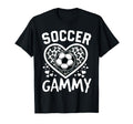 Soccer Gammy Leopard Heart Gammy T-Shirt - Casual Everyday Wear Men Women