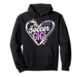 Soccer Gigi Heart Gigi Soccer Player Hoodie - Minimalist Print Men Women