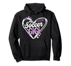 Soccer Gigi Heart Gigi Soccer Player Hoodie - Minimalist Print Men Women