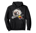Kawaii Cat Football Soccer Player Hoodie - Custom Art Print for Adults