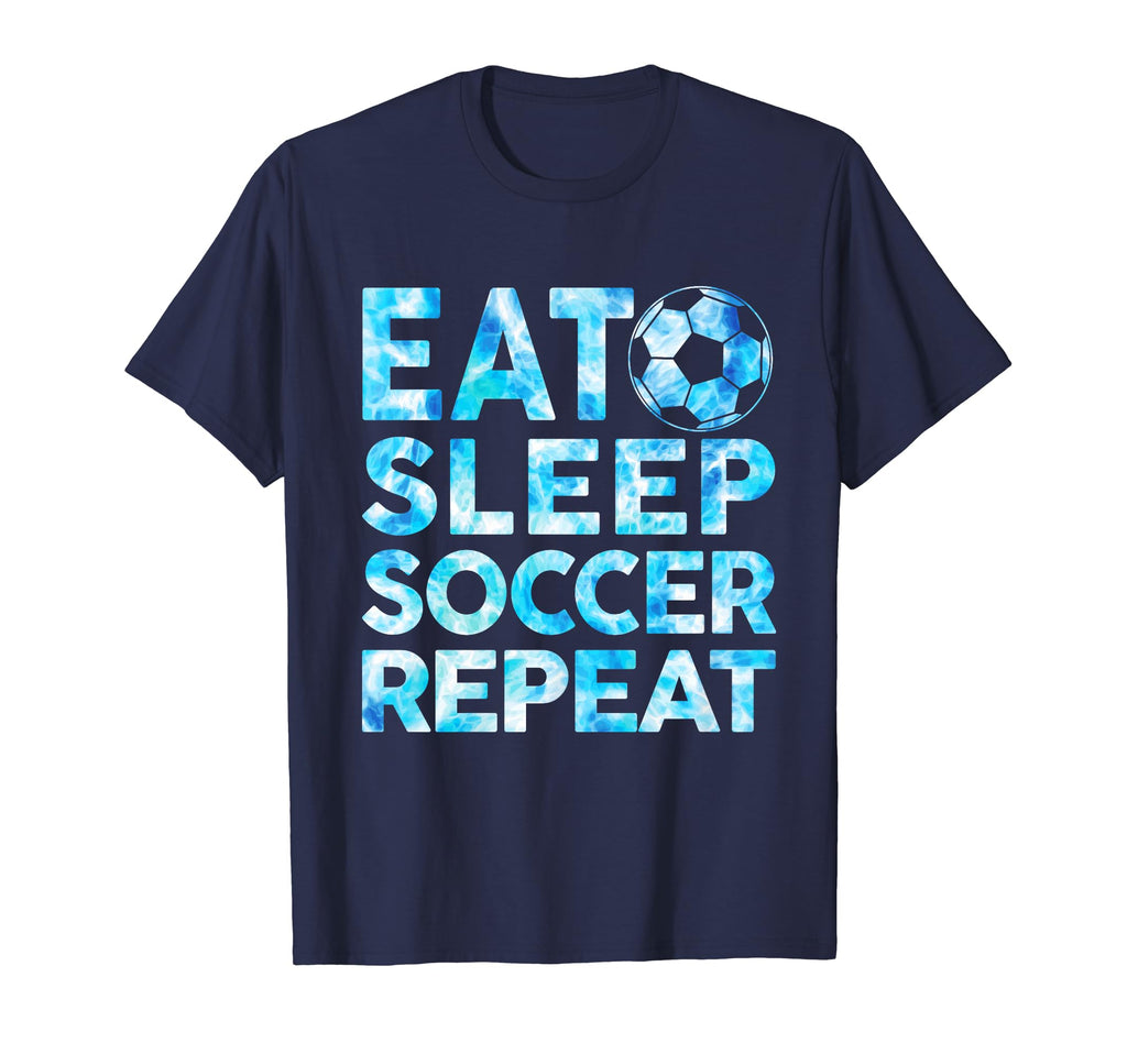 Soccer Eat Sleep Soccer Repeat T-Shirt - Minimalist Print for Adults