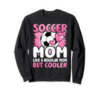 Soccer Mom Like Regular Mom But Sweatshirt - Minimalist Print Unisex