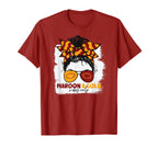Maroon And Gold Vibes Only Football T-Shirt - Aesthetic Graphic for Adults