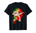 Portugal Flag Dabbing Hedgehog Portugal T-Shirt - Trendy Graphic Unisex