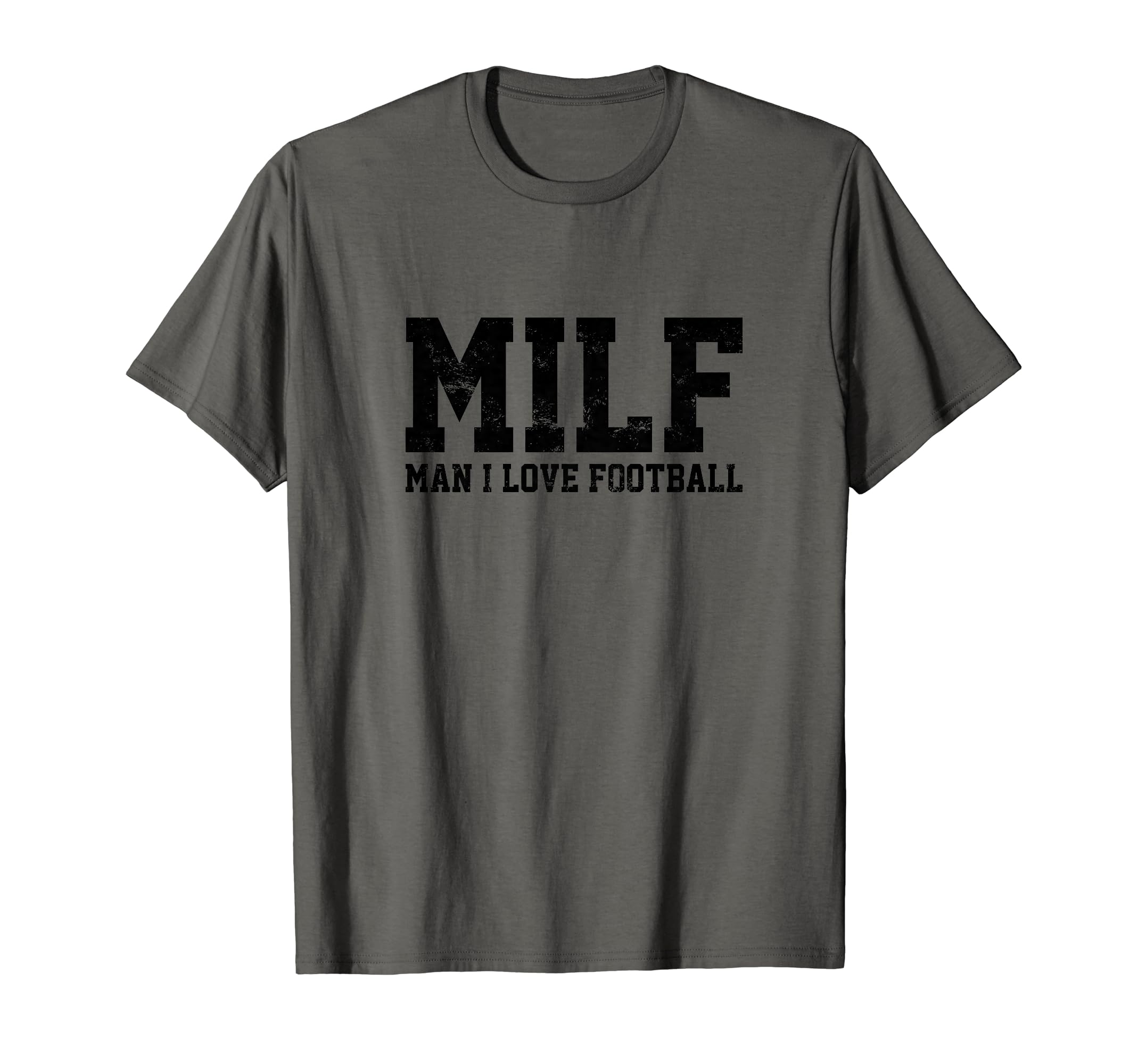 Milf I Love Football Funny Popular T-Shirt - Custom Art Print Unisex