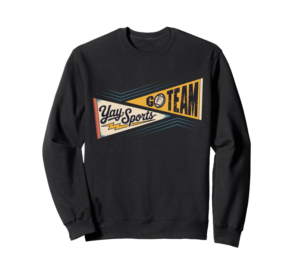 Go Team Yay Sports Funny Sports Sweatshirt - Custom Art Print for Adults