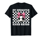 Soccer Mom Soccer Mama Coquette Bow T-Shirt - Minimalist Print Men Women