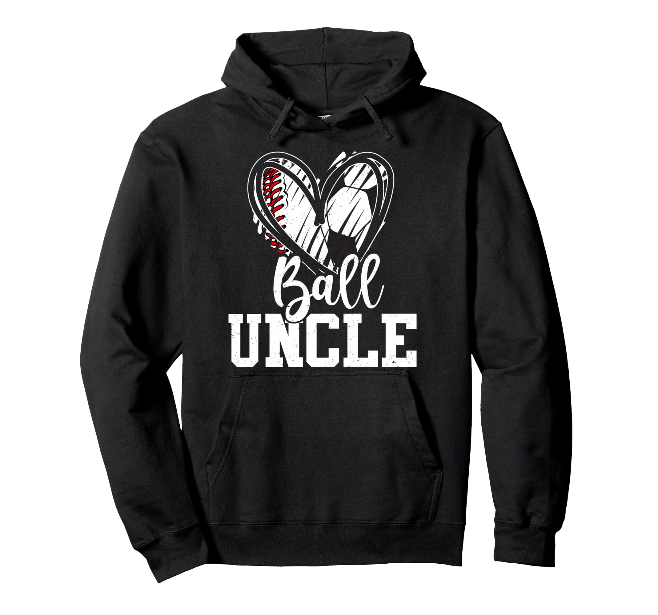 Ball Uncle Baseball Soccer Uncle Hoodie - Fun Novelty Design for Adults