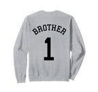 Brother Team No 1 Soccer Handball Sweatshirt - Trendy Graphic Men Women