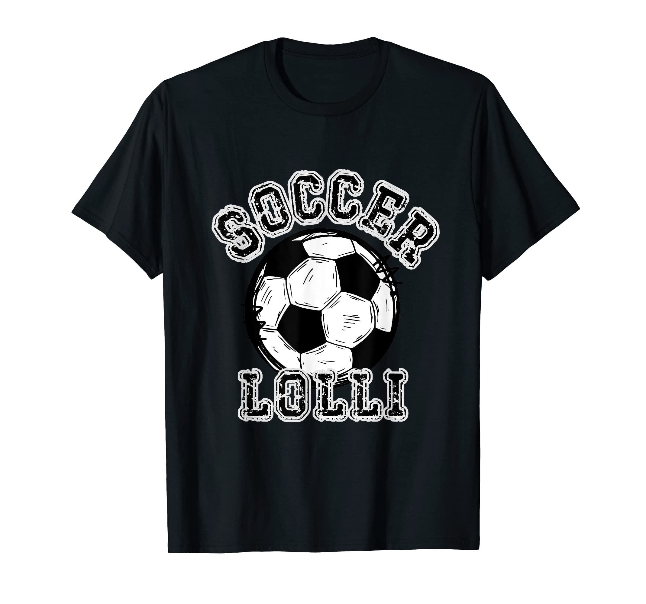 Soccer Ball Distressed Trending Lolli T-Shirt - Novelty Apparel Unisex