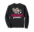 Soccer Grandma Heart Grandma Sweatshirt - Fun Novelty Design for Adults