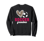 Soccer Grandma Heart Grandma Sweatshirt - Fun Novelty Design for Adults