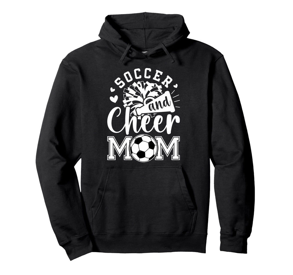 Soccer And Cheer Mom Cheerleading And Hoodie - Trendy Graphic Men Women
