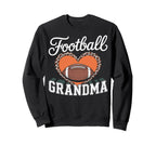 Football Grandma Heart Leopard Sweatshirt - Fun Novelty Design for Adults