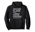 Soccer Player Definition Field Pitch Hoodie - Custom Art Print Men Women