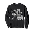 Eat Sleep Soccer Repeat Soccer Sweatshirt - Custom Art Print for Adults