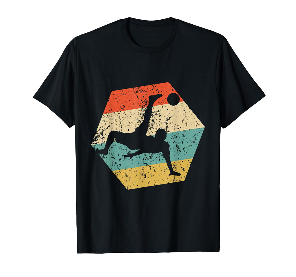 Soccer Distressed Hexagon Soccer T-Shirt - Casual Everyday Wear Men Women