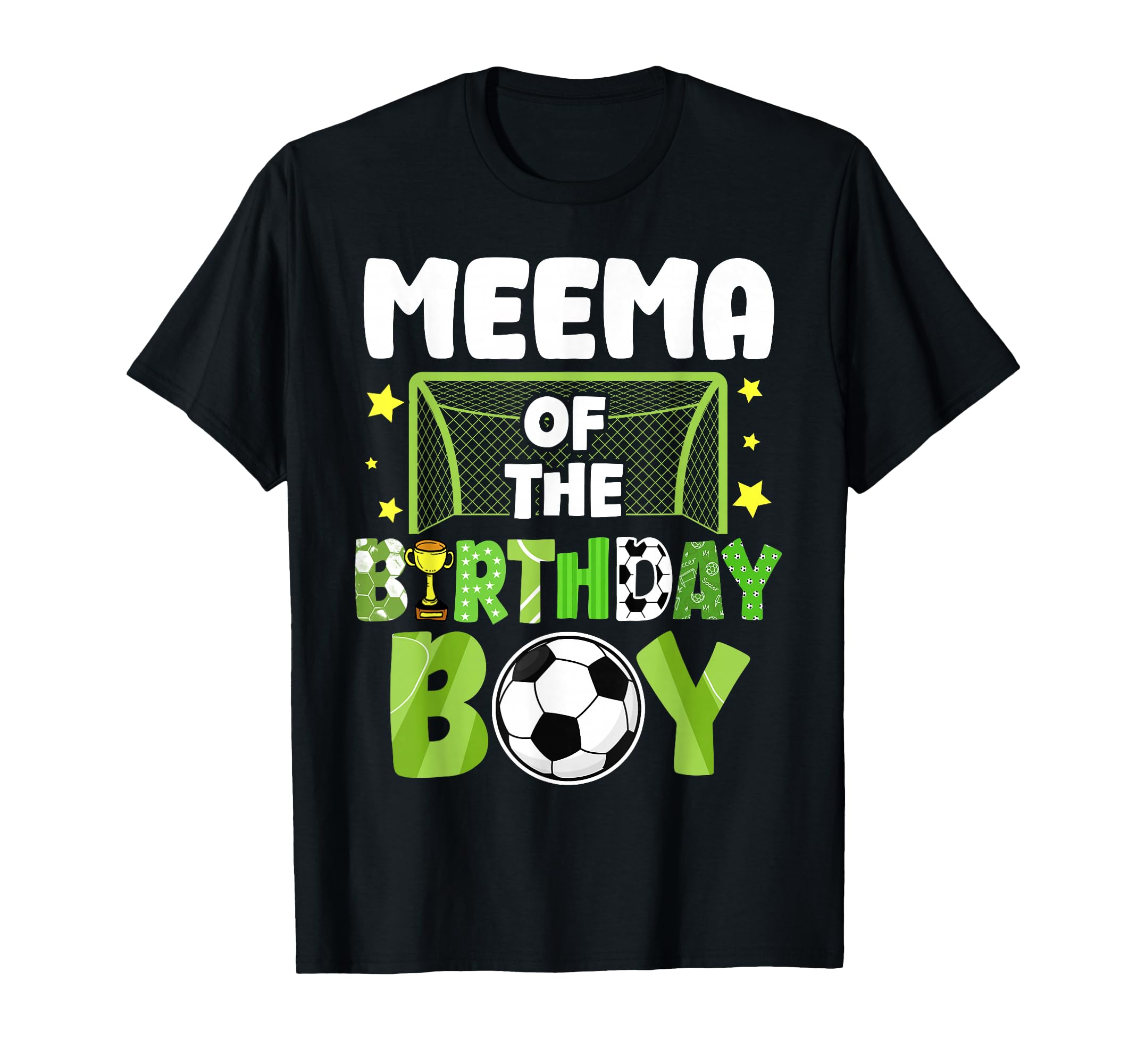 Soccer Meema Birthday Party Family Matching T-Shirt - Trendy Graphic Unisex