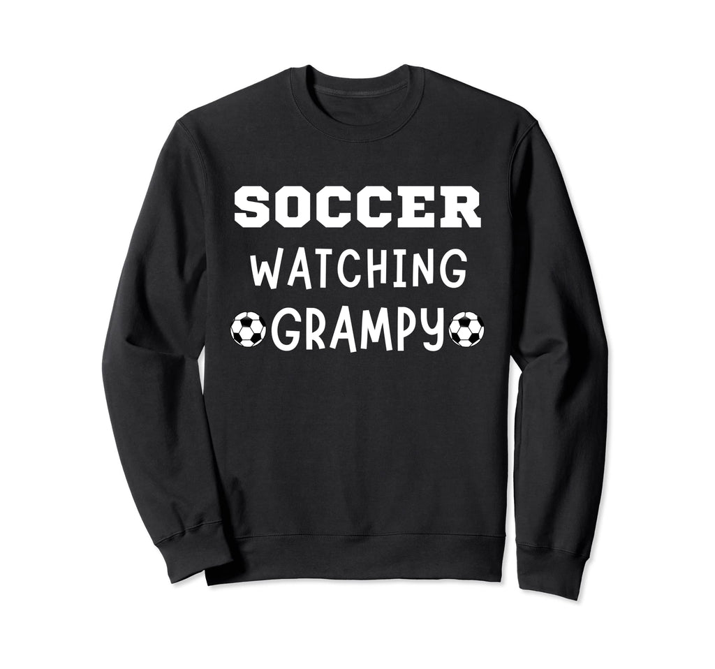 Soccer Watching Grampy Sport Game Sweatshirt - Graphic Print for Adults