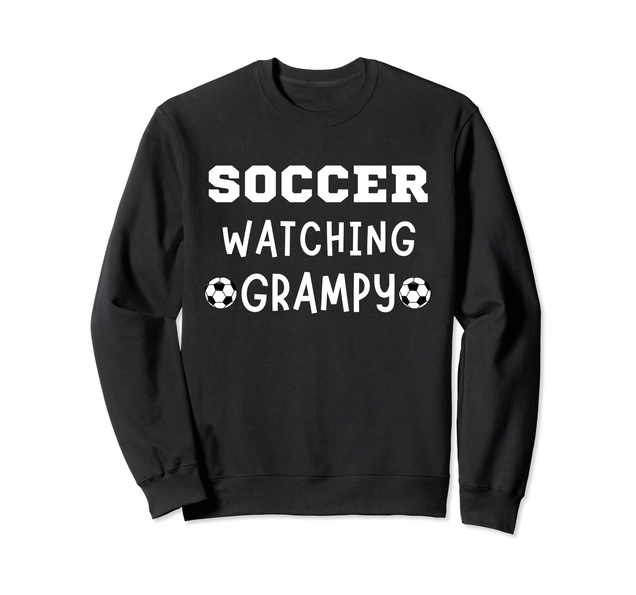Soccer Watching Grampy Sport Game Sweatshirt - Graphic Print for Adults