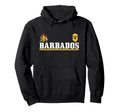 Barbados Heart Pride Soccer Sports Fan Hoodie - Novelty Apparel for Adults