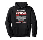 Soccer Assistant Coach Noun Hoodie - Casual Everyday Wear Men Women