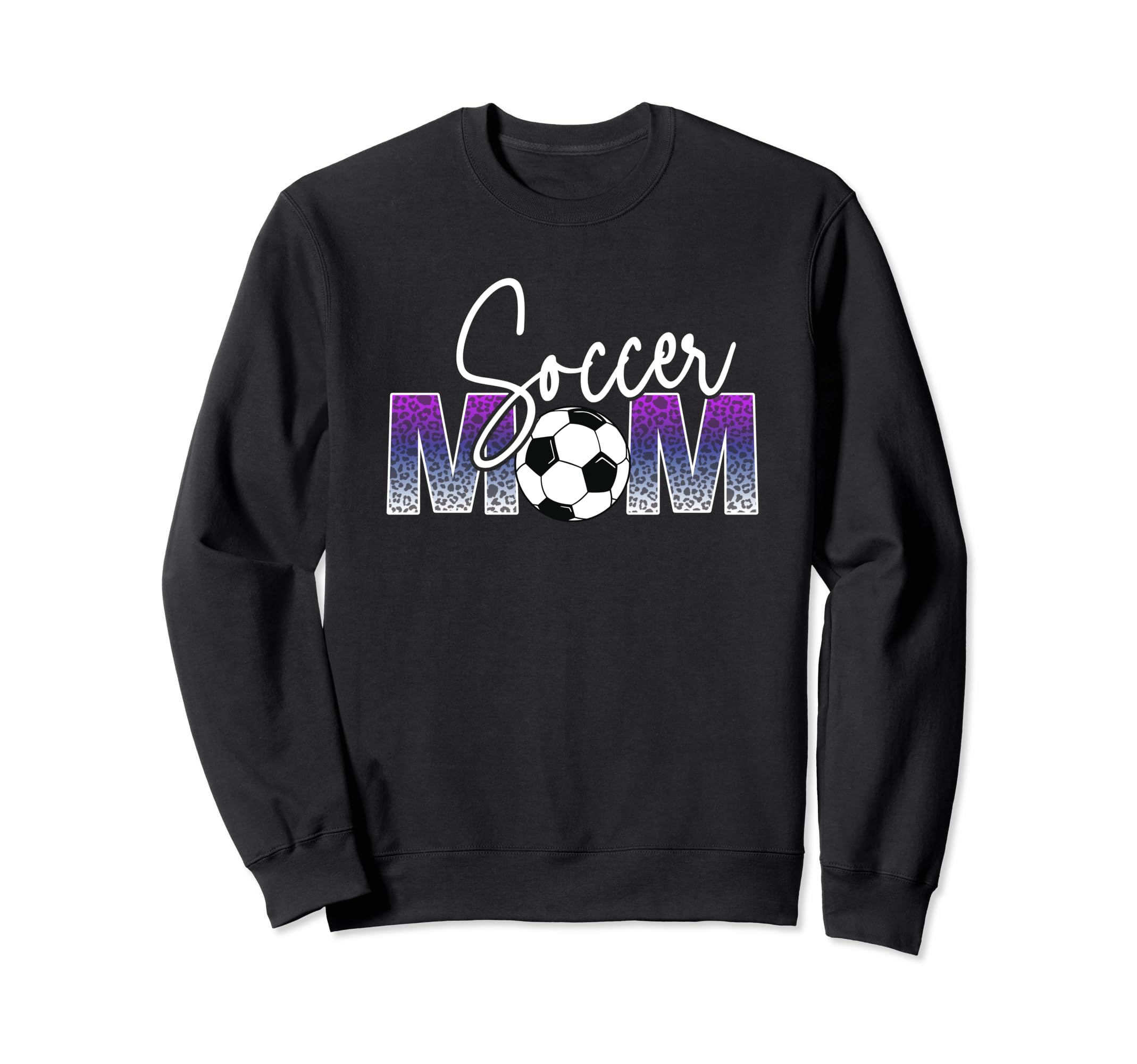 Soccer Mom Leopard Sweatshirt - Fun Novelty Design for Adults