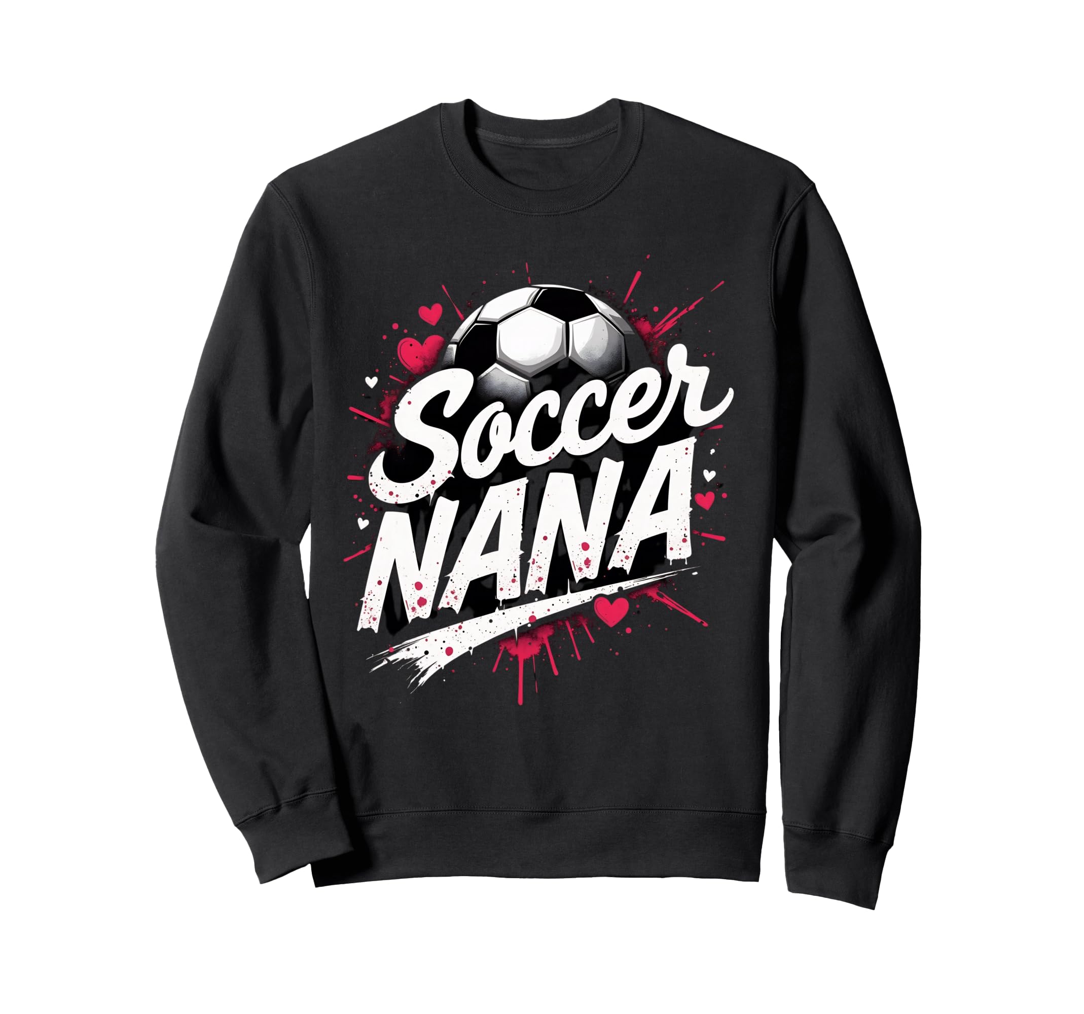 Proud Soccer Nana Funny Grandma Sweatshirt - Novelty Apparel for Adults