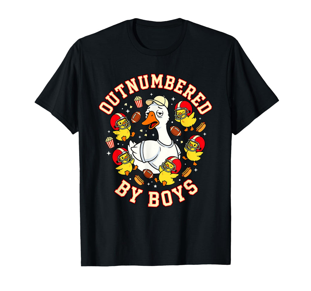 Outnumbered Ducklings Football Soccer T-Shirt - Unique Graphic for Adults