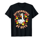 Outnumbered Ducklings Football Soccer T-Shirt - Unique Graphic for Adults