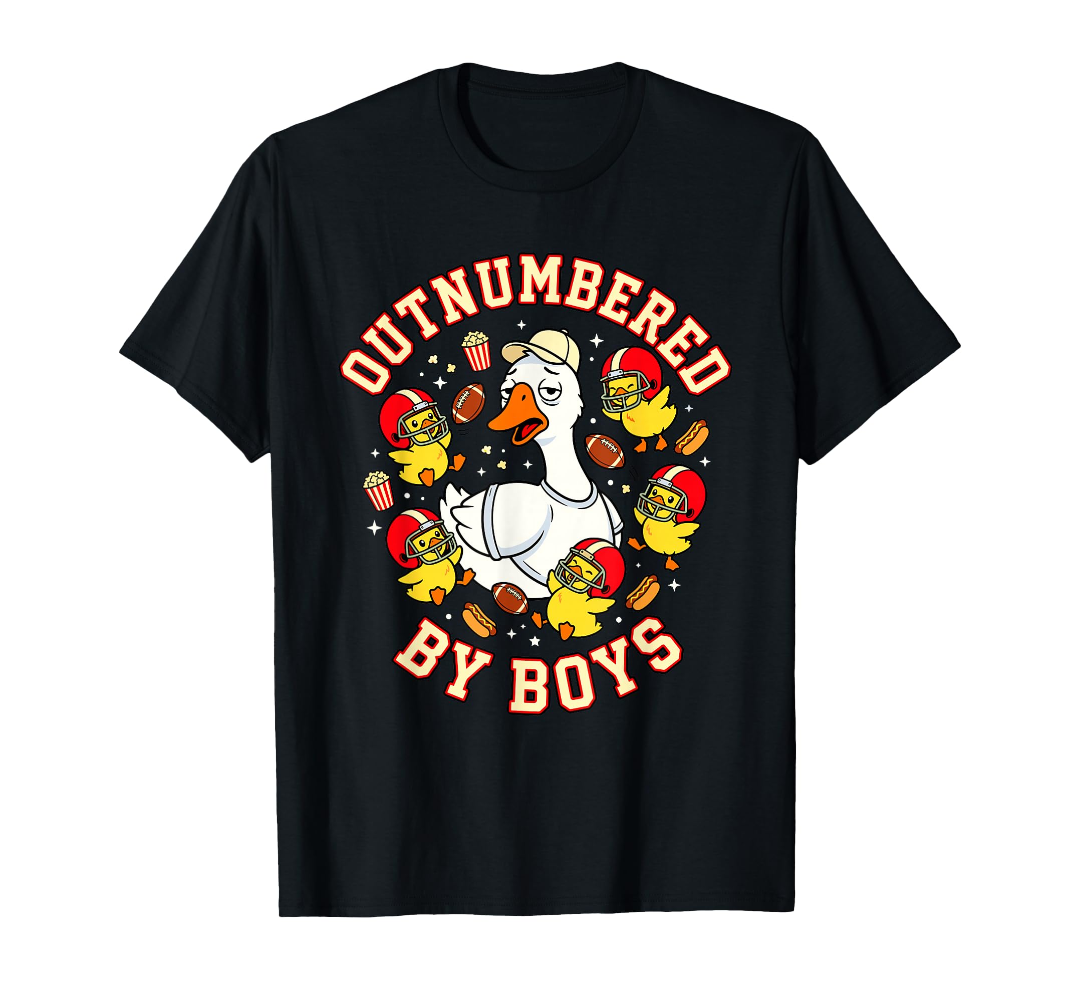 Outnumbered Ducklings Football Soccer T-Shirt - Unique Graphic for Adults