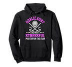 Funny Hockey Goalie Aunt Hockey Keeper Hoodie - Fun Novelty Design Unisex