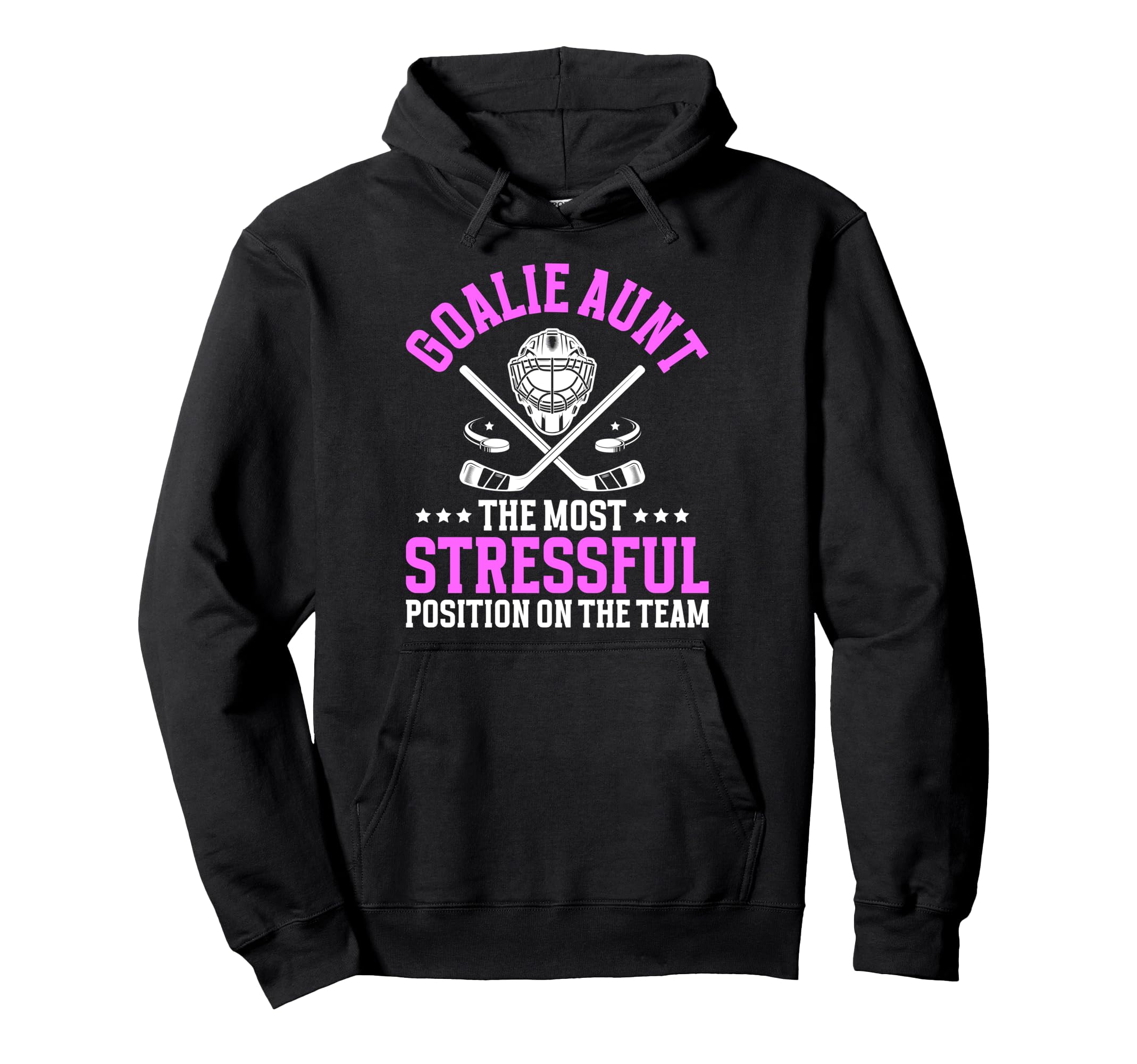 Funny Hockey Goalie Aunt Hockey Keeper Hoodie - Fun Novelty Design Unisex