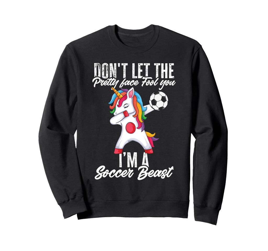 Funny Im Soccer Beast Sweatshirt - Novelty Apparel Unisex