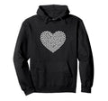 Heart Shaped Soccer Ball Artwork Hoodie - Aesthetic Graphic for Adults
