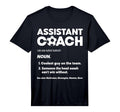 Mens Assistant Head Coach Asst Coach T-Shirt - Custom Art Print Men Women