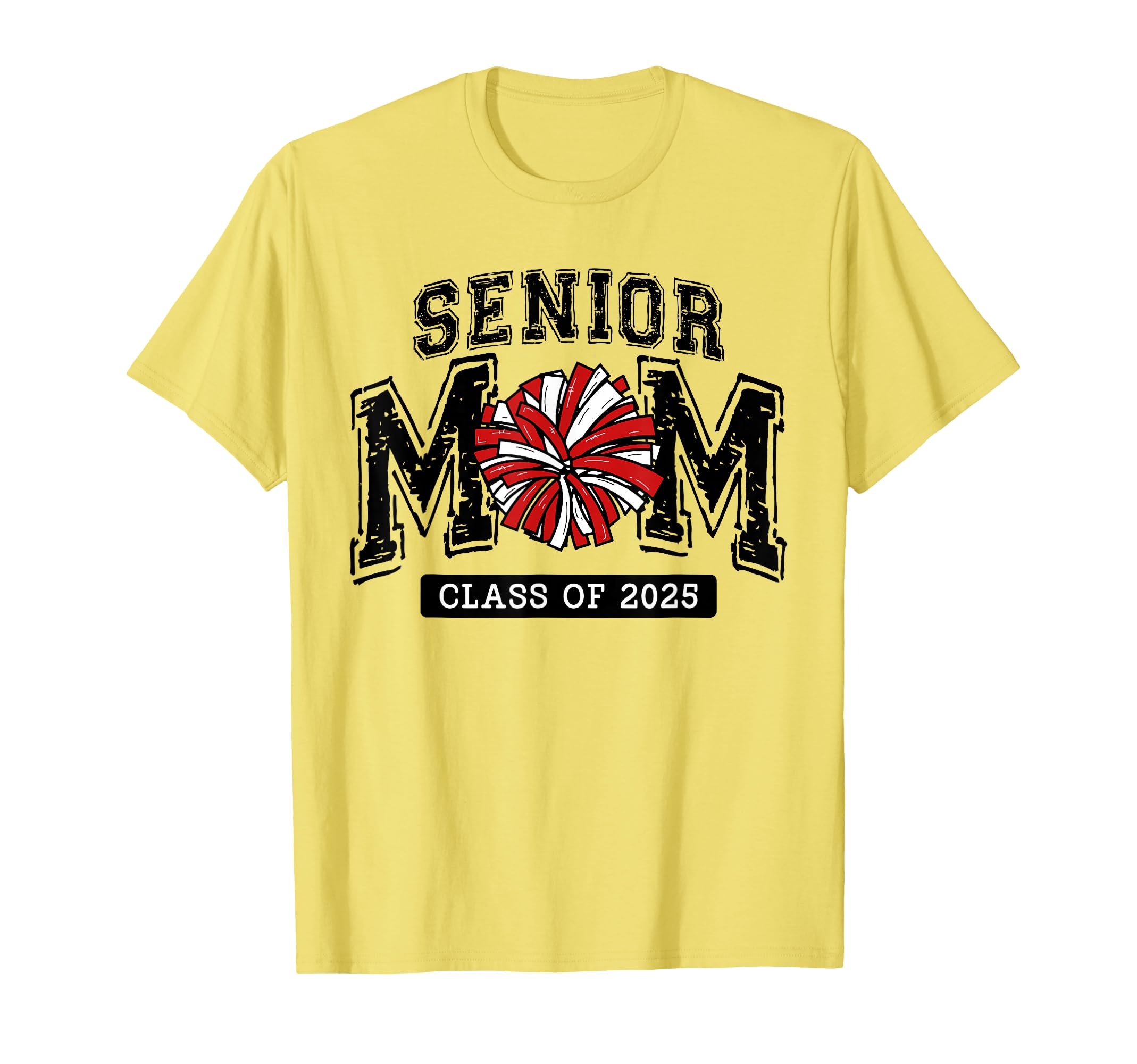 Senior Mom 2025 Cheer Mama Class T-Shirt - Casual Everyday Wear Unisex