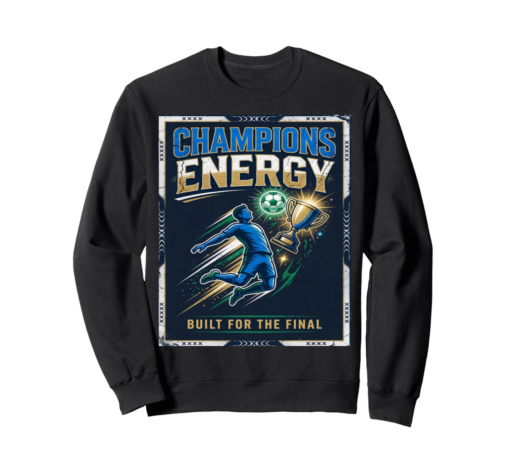 Jfootball Soccer Champions Sweatshirt - Trendy Graphic Men Women