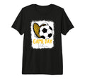 Soccer Game Day Vibes Leopard Soccer Mom T-Shirt - Unique Graphic Unisex
