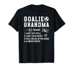 Soccer Goalie Grandma Definition T-Shirt - Fun Novelty Design Unisex