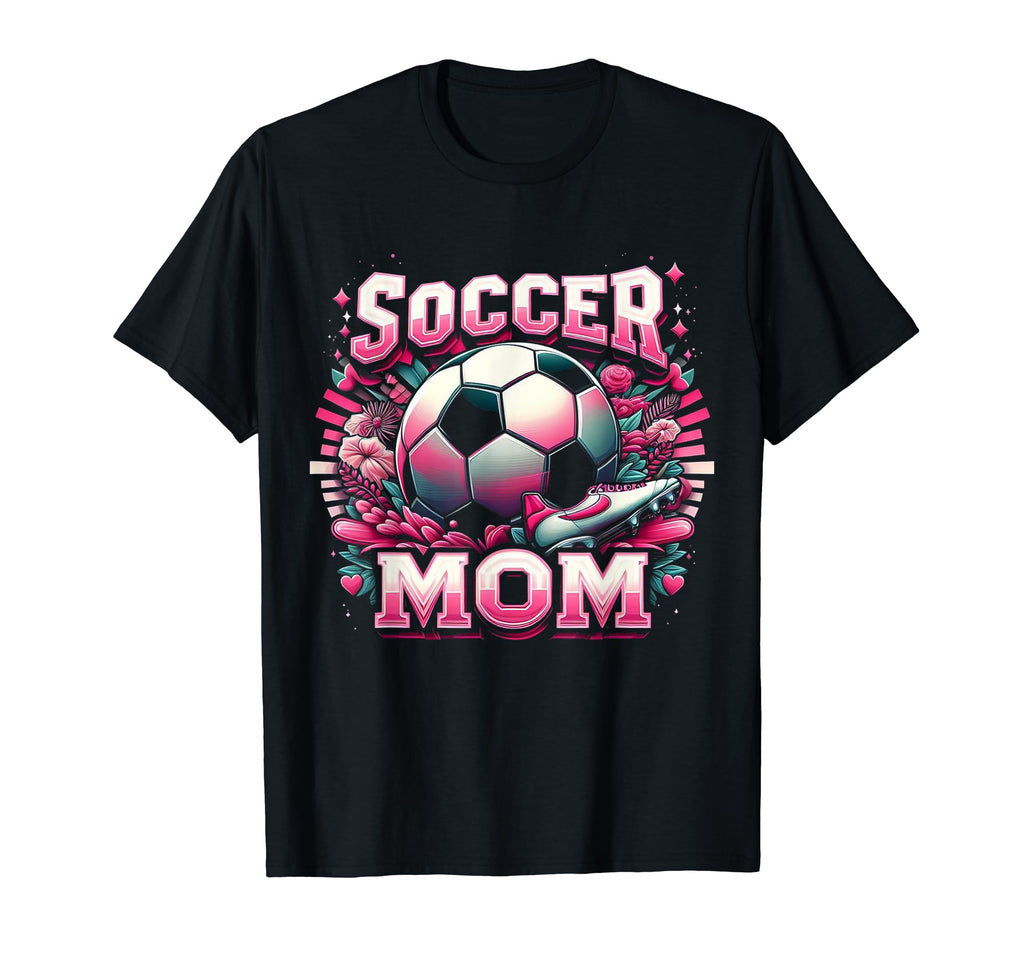 Womens Soccer Mama Soccer Mom Funny T-Shirt - Novelty Apparel Men Women