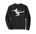 Valentines Us Soccer Player Sweatshirt - Streetwear Style Unisex