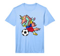 Dabbing Unicorn Venezuela Soccer T-Shirt - Custom Art Print Unisex