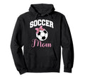 Soccer Mom Bow Soccer Ball Hoodie - Minimalist Print Unisex