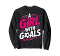 Goals Soccer Players Sports Lover Sweatshirt - Fun Novelty Design Men Women