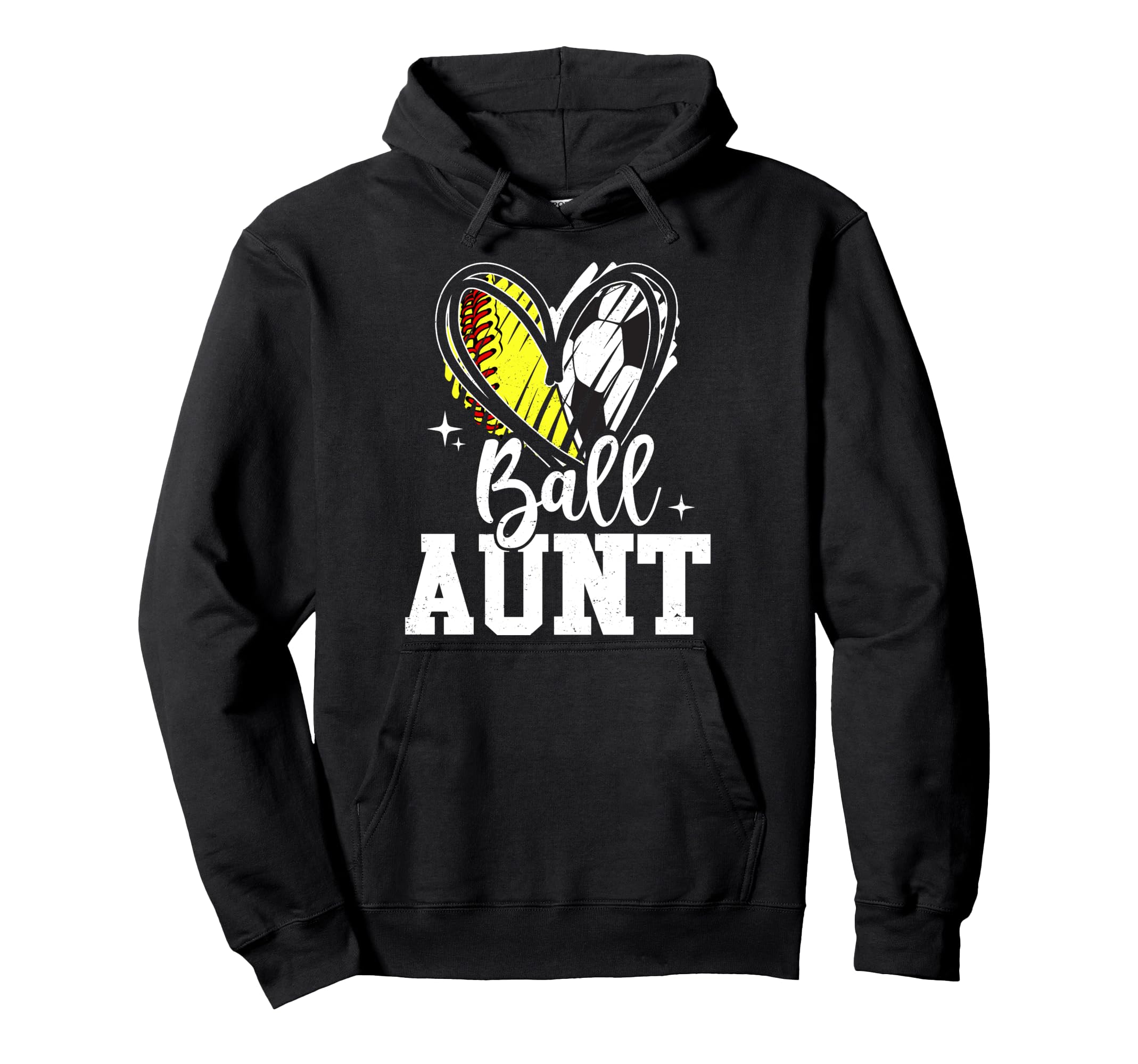 Ball Aunt Softball Soccer Ball Aunt Hoodie - Streetwear Style Men Women