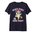 Grace Vibes Soccer Unicorn Just Who T-Shirt - Streetwear Style for Adults