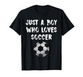 Just Who Loves Soccer T-Shirt - Aesthetic Graphic Unisex