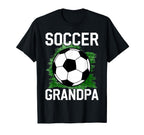 Soccer Grandpa Family Matching Team T-Shirt - Novelty Apparel for Adults