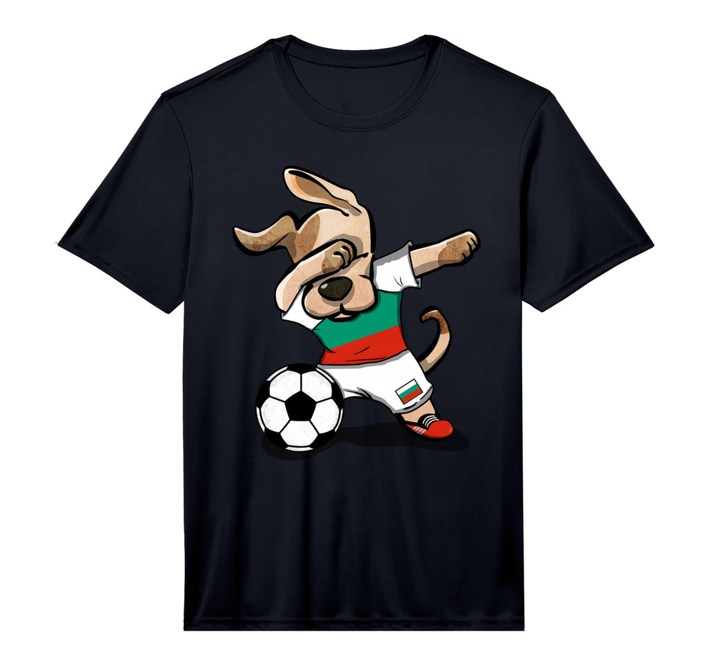 Dabbing Dog Bulgaria Soccer Jersey T-Shirt - Casual Everyday Wear Unisex
